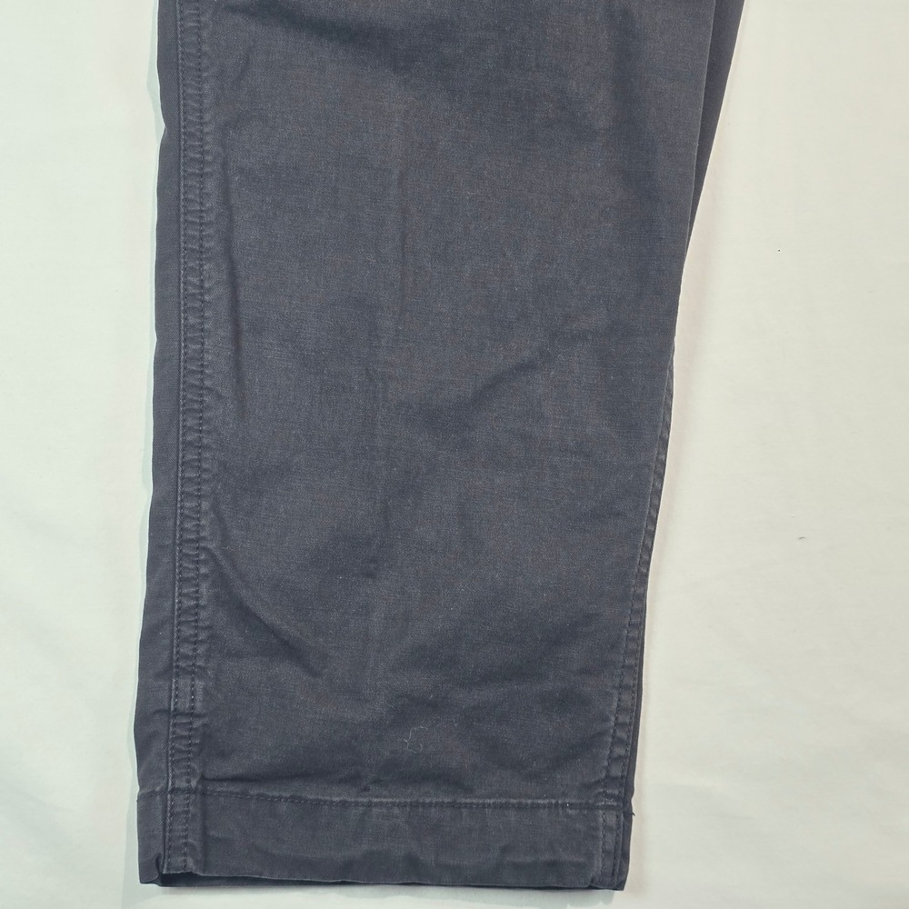 Uniqlo Mens Cargo Pants Navy Blue Cotton Stretch 321-479383 Size L Waist 33-36